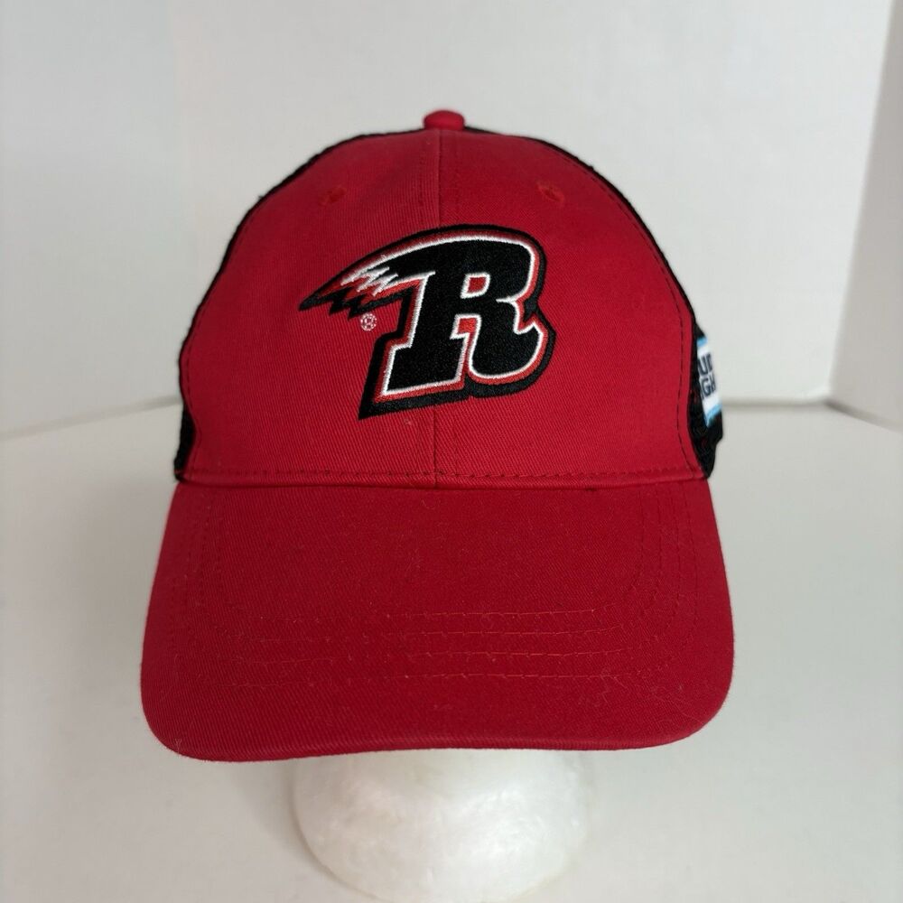Rapid City Rush Hockey Trucker Hat, Adjustable SnapBack Cap, Bud Light Red